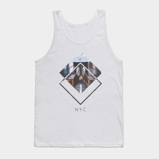 NYC Firefighter Geometric Artwork Tank Top